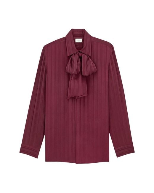 Saint Laurent Purple Blouses