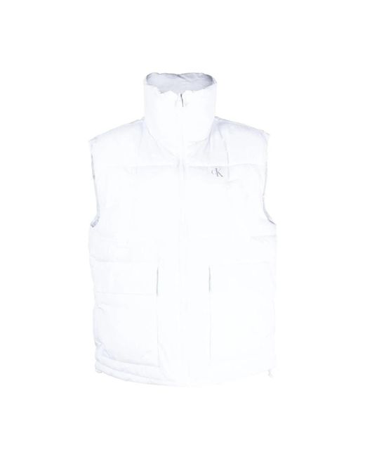 Vests, Mujer, Talla Calvin Klein de color White