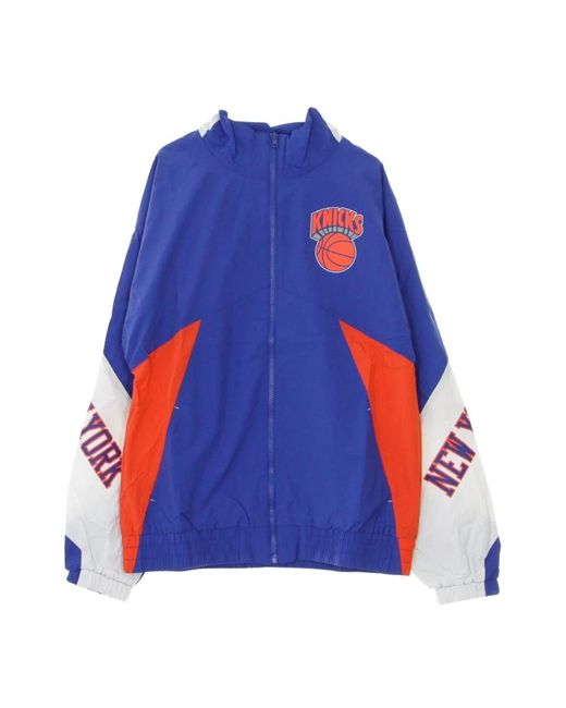 Mitchell & Ness Jassen ,Veelkleurig ,Nba Midseason Windbreaker Jas in het Blue voor heren