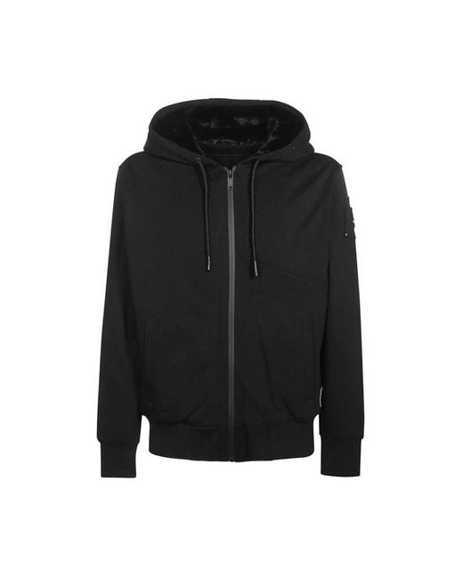 Zip-Throughs di Moose Knuckles in Black da Uomo