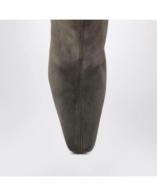 Saint Laurent Gray Heeled Boots