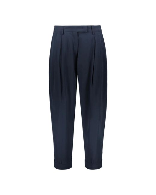 Moorer Blue Wide Trousers