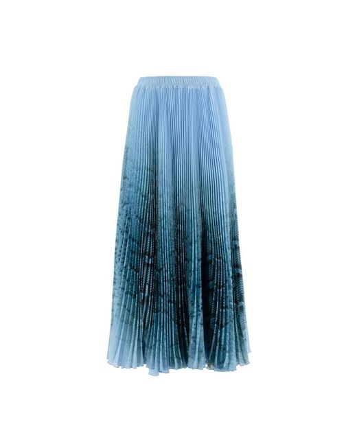 Ermanno Scervino Blue Midi Skirts