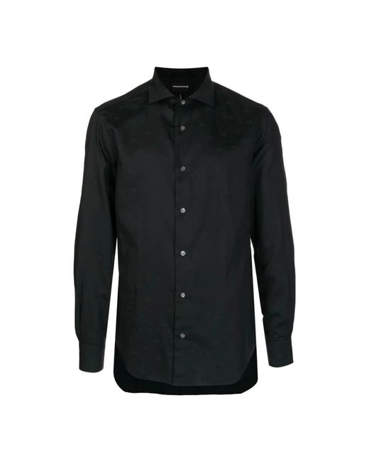 Emporio Armani Black Casual Shirts for men