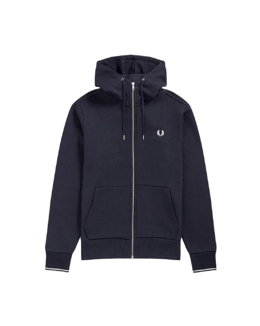 Fred Perry Zip-Throughs in het Blue voor heren