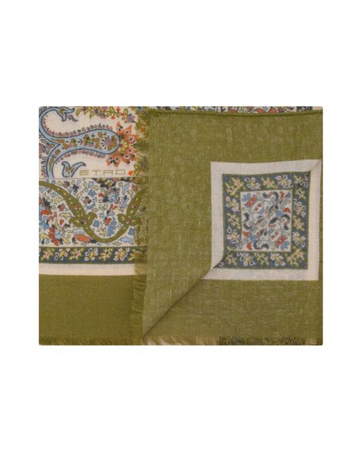 Etro Green Scarves