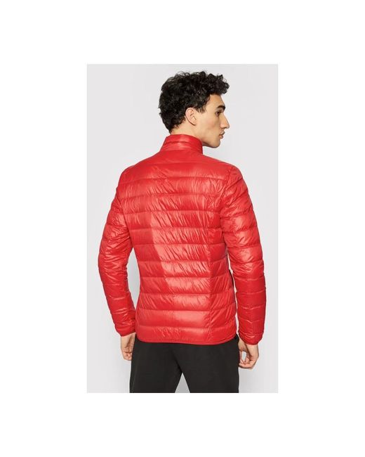 EA7 Red Down Jackets for men