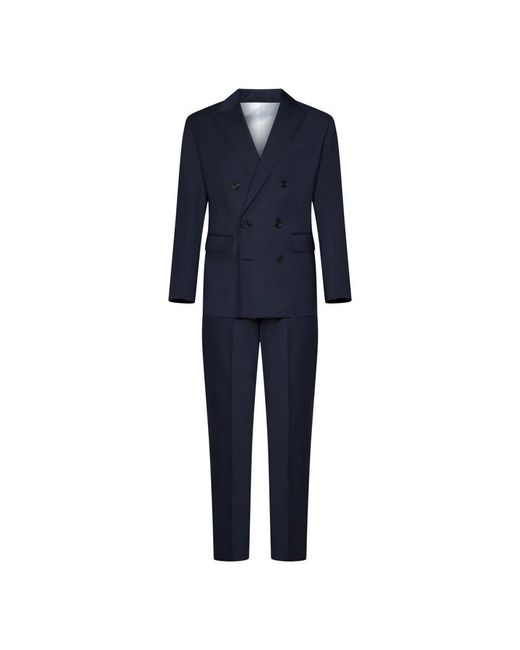DSquared² Blue Double Breasted Suits for men