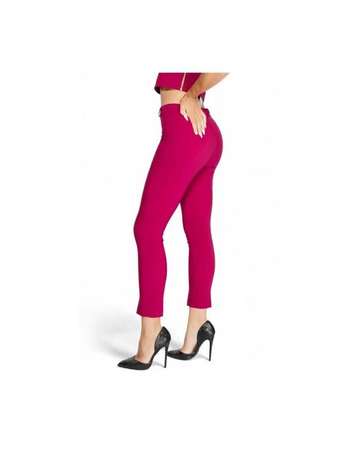 Rinascimento Red Cropped Trousers