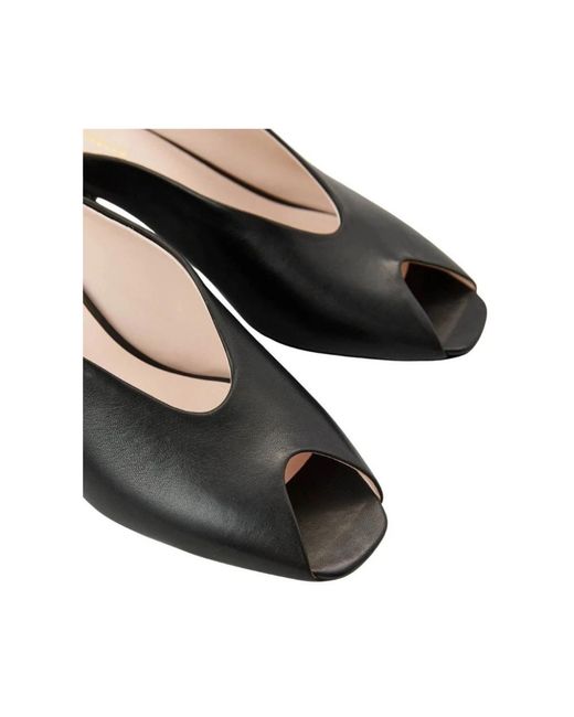Coccinelle Black Heeled Mules
