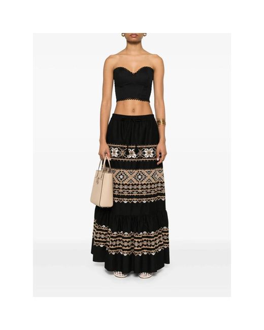 Ermanno Scervino Black Maxi Skirts