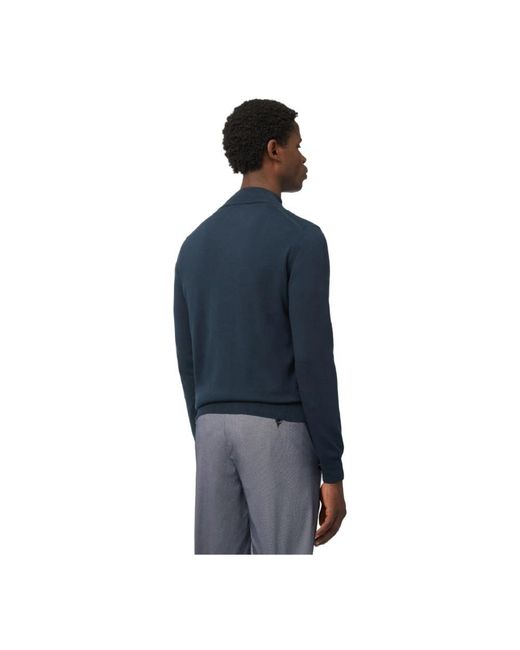 Harmont & Blaine Truien & Vesten ,Blauw ,Katoen Blauwe Zip Sweater Casual Stijl in het Blue voor heren