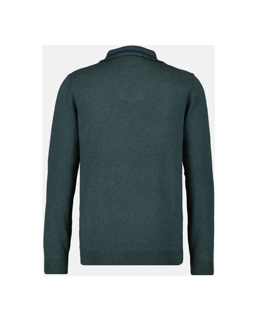 RAGMAN Mock Neck Zip Pullover in Green für Herren