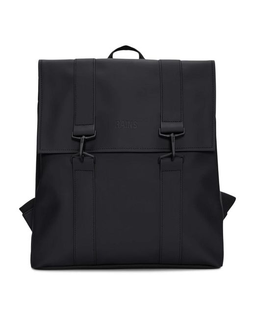 Rains Black Backpacks
