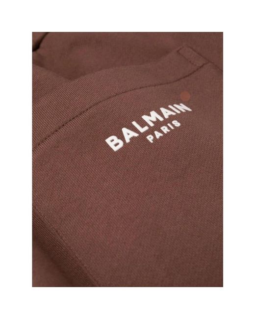 Balmain Sweatpants in het Brown voor heren