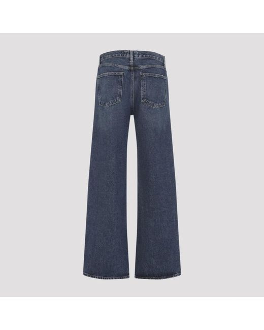 Agolde Jeans ,Blauw ,Katoen Cotton Arc Jeans in het Blue