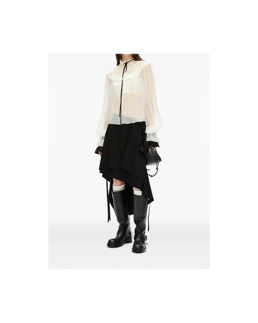 Ann Demeulemeester Black Midi Skirts