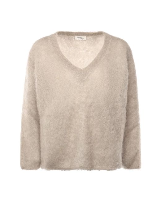 Ottod'Ame Natural V-Neck Knitwear