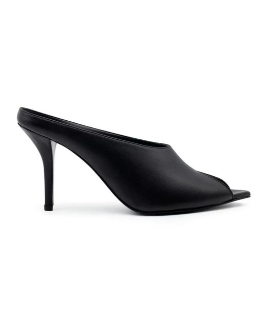 Heeled Mules Gia Borghini de color Black