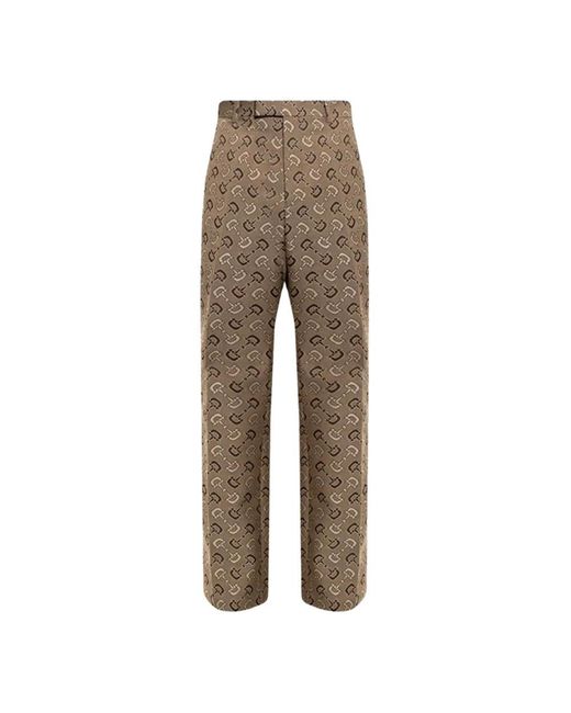 Gucci Gray Straight Trousers for men