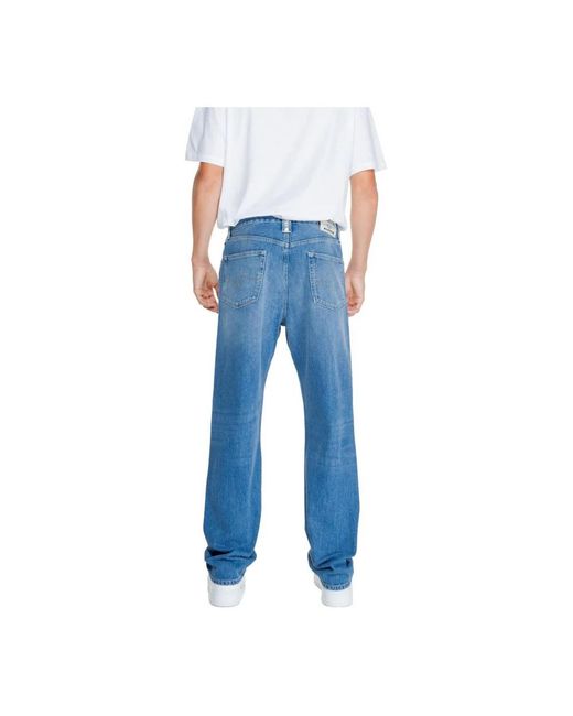 Replay Blue Straight Fit Jeans for men