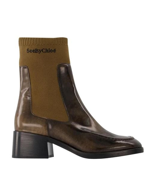 See By Chloé Brown Mallory Boots