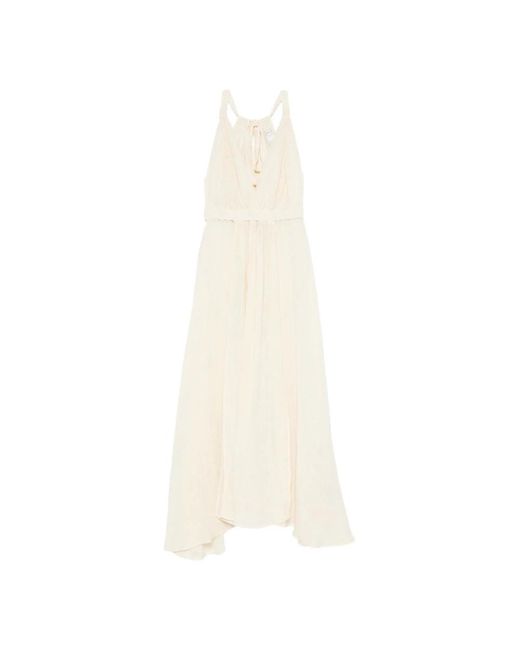 120% Lino White Maxi Dresses