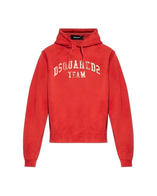DSquared² Hoodies in het Red voor heren