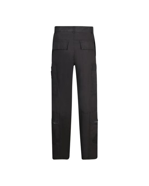 Givenchy Broeken ,Zwart ,Katoen Zwarte Broek Met Ritszakken in het Black voor heren