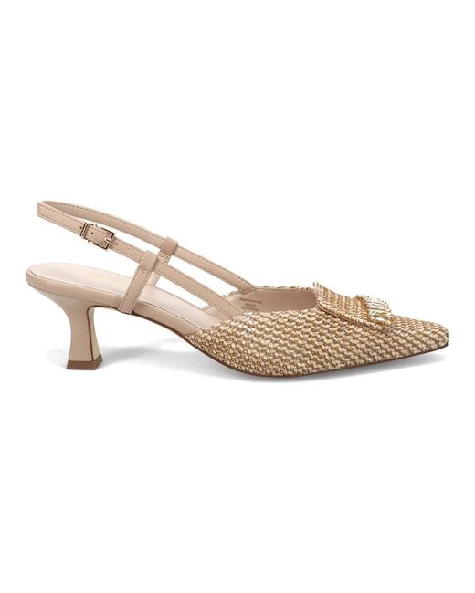 Tosca Blu Schoenen ,Leer Elegante Hak Slingback in het Natural
