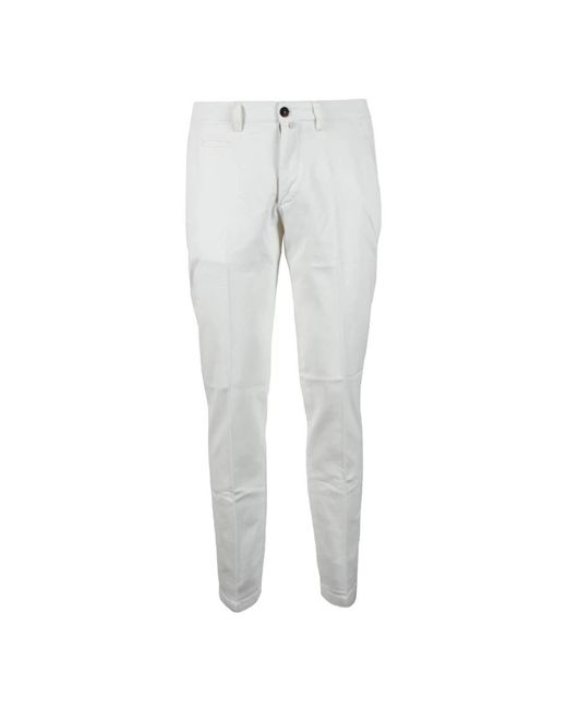 BRIGLIA Gray Slim-Fit Trousers for men