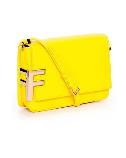 Fracomina Yellow Cross Body Bags