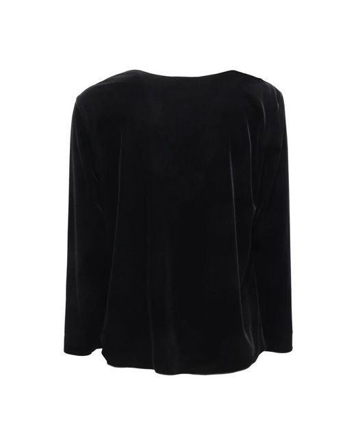 Armani Black Samt Hemd Made