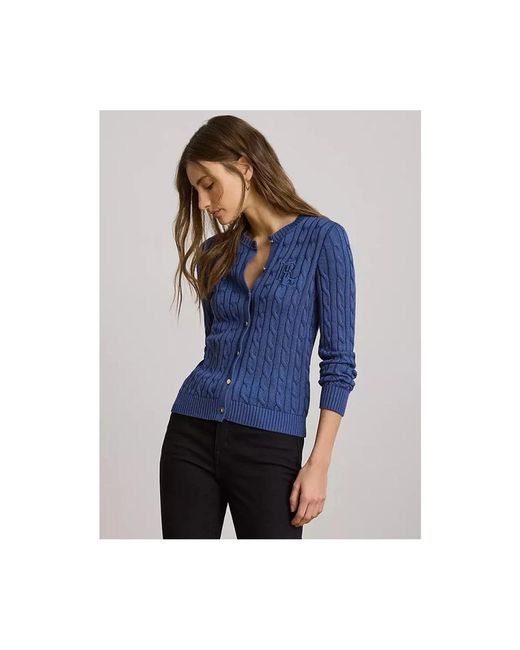 Cardigans Ralph Lauren de color Blue