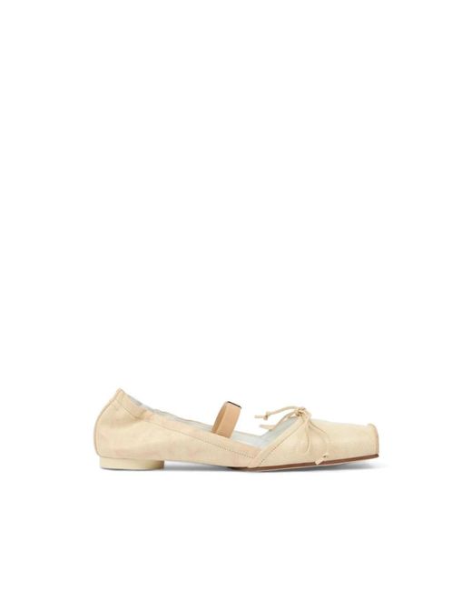 MM6 by Maison Margiela Natural Ballerina Shoes