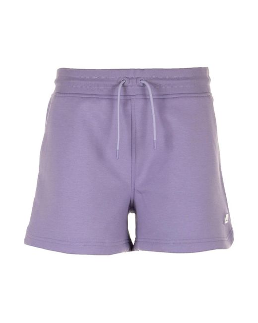 K-Way Purple Short Shorts