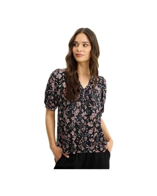 iN FRONT Black Bluse