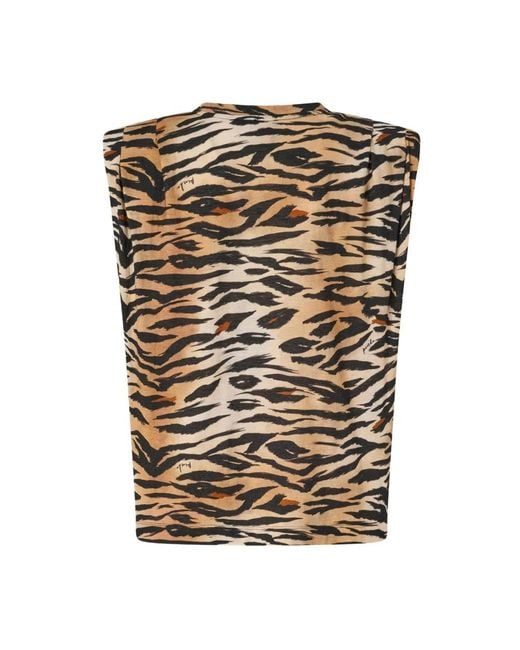 Pinko Black Sleeveless Tops