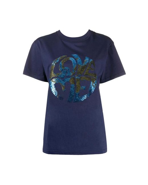 Alberta Ferretti Blue T-Shirts