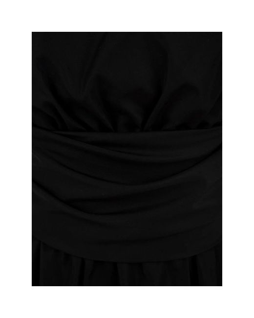 Aspesi Kleedjes ,Zwart ,Polyester Elegante Zwarte Jurk Model 2905 in het Black
