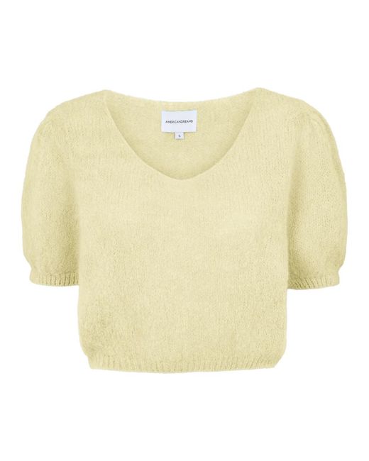 Round-Neck Knitwear di American Dreams in Yellow