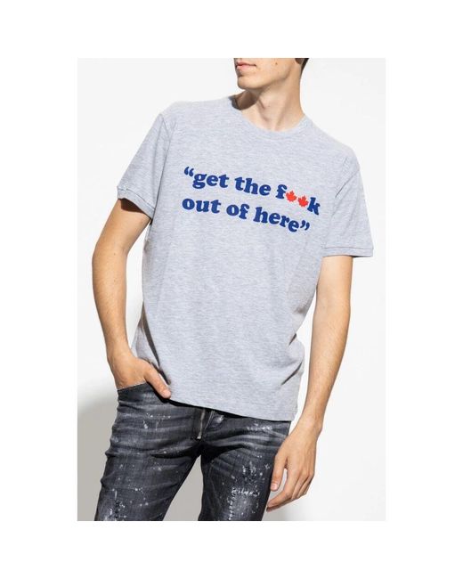 DSquared² Stylisches Herren T-Shirt - Upgrade Deine Garderobe in White für Herren