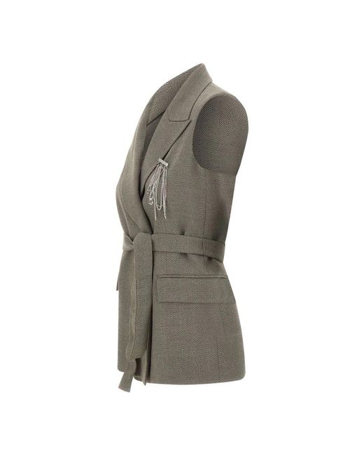 Liu Jo Gray Waistcoats