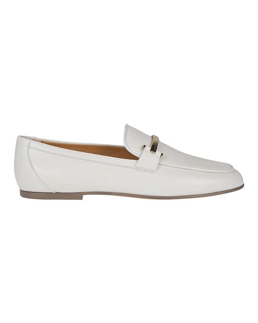 Tod's White Stilvolle slipper für männer,bequeme lederloafer