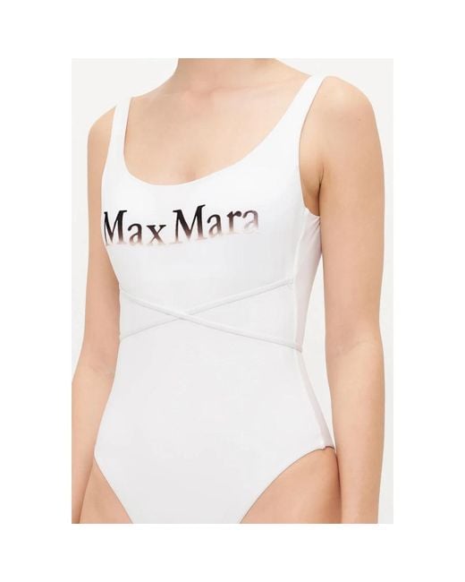 Max Mara Wit Zee Kleding Voor Strandkleding in het White