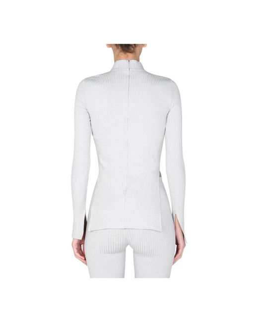 Helmut Lang White Long Sleeve Tops