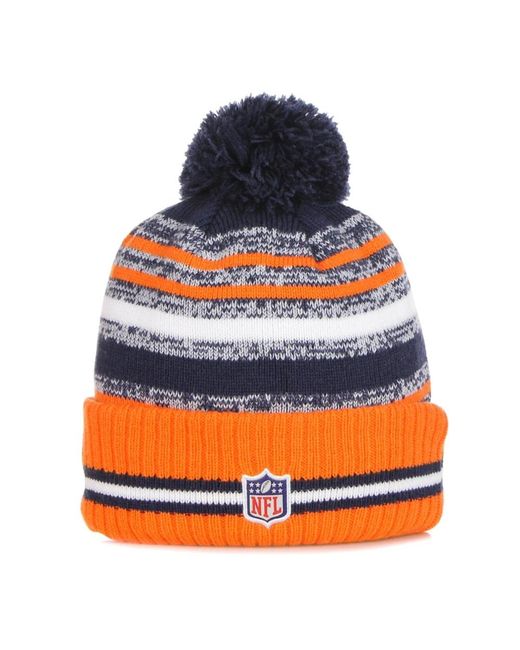 KTZ Accessoires ,Veelkleurig ,Denver Broncos Pom Pom Muts in het Blue voor heren
