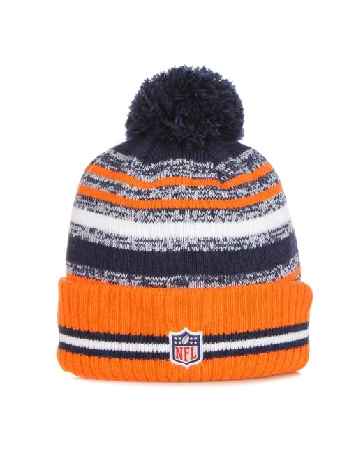 KTZ Accessoires ,Veelkleurig ,Denver Broncos Pom Pom Muts in het Blue voor heren