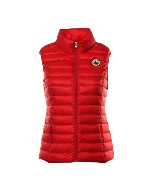 J.O.T.T The Ally Sleeveless Down Jacket in het Red