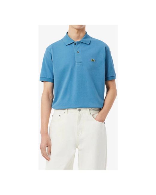 Lacoste Tops ,Blauw ,Katoen L.12.12 Original in het Blue voor heren